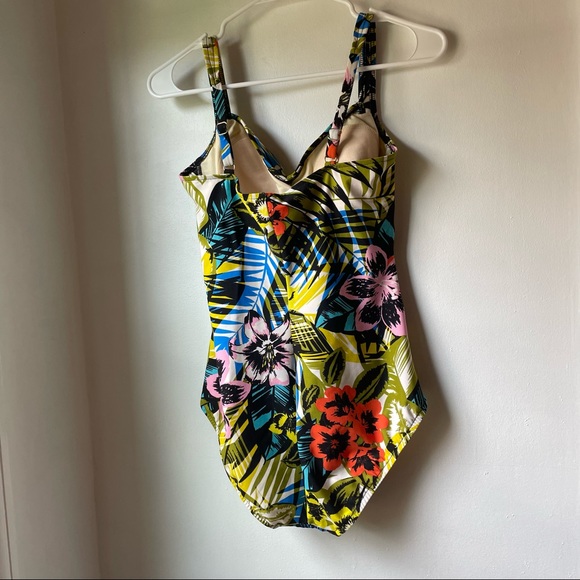 Retro palm bathing suit - Picture 3 of 6